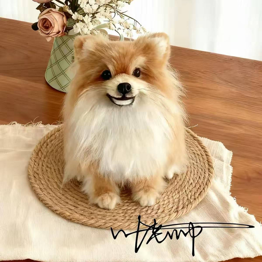 Custom Full-Body Needle Felted Dog Sculpture - Lifelike Pet Replica & Memorial Gift
