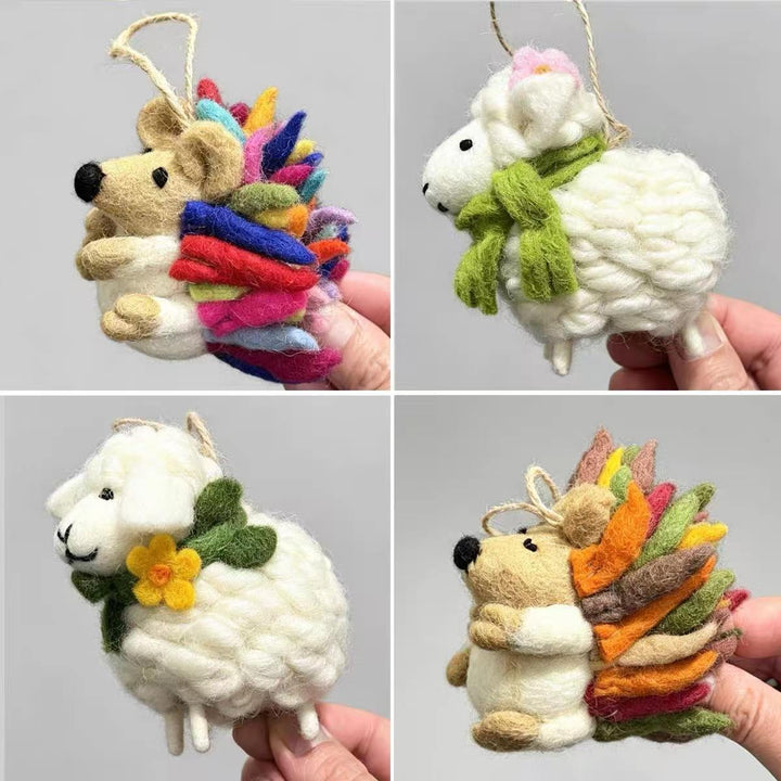 Custom Pet Keychain – Handmade Needle Felt Pet Portrait, Personalized Dog & Cat Keepsake Gift