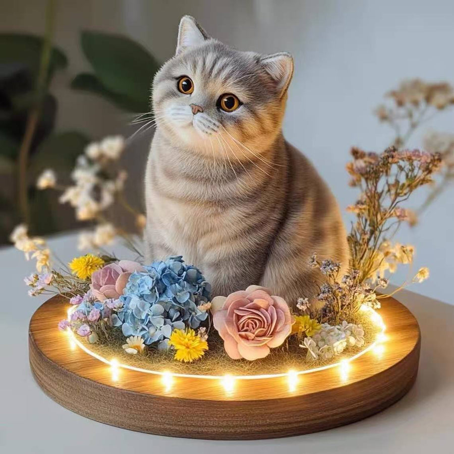 Bespoke 3D Full-Body Cat Sculpture - Handmade Wool Felted Pet Loss Memorial Keepsake