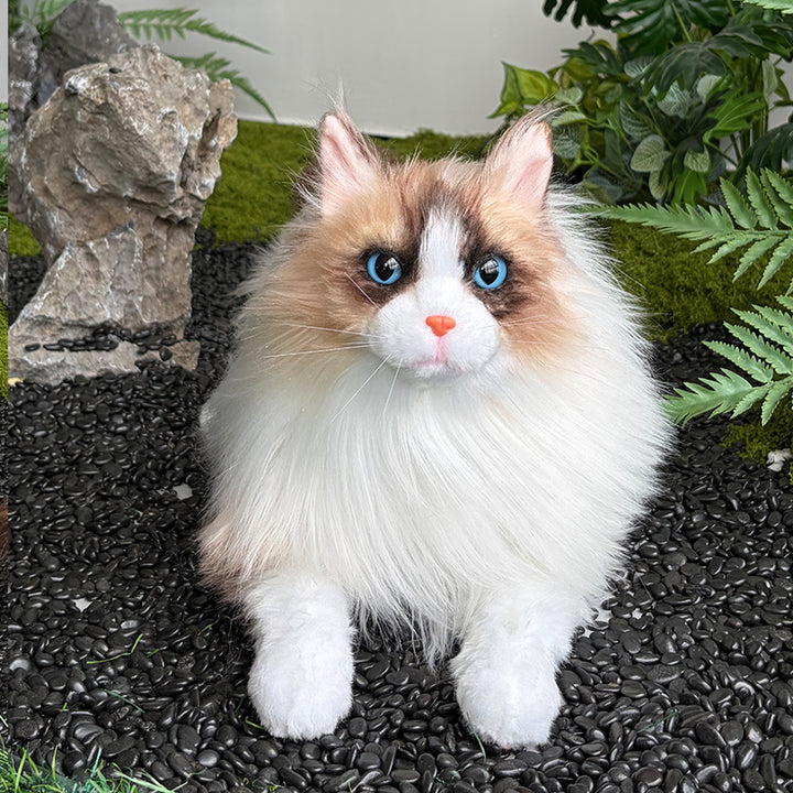 Custom Cat Plush Replica – Personalized Realistic Cat Keepsake Made From Photo